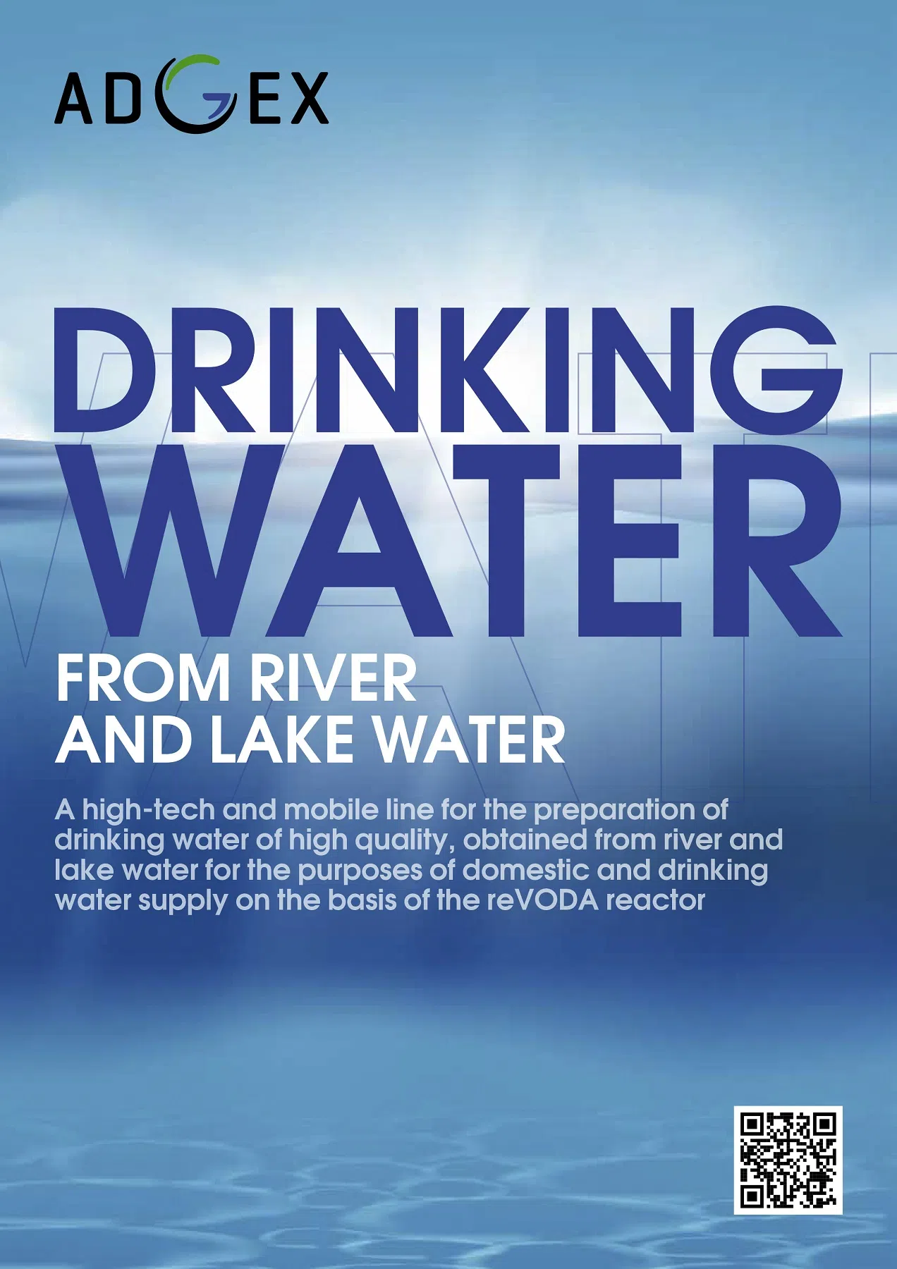 Drinking water from river and lake water